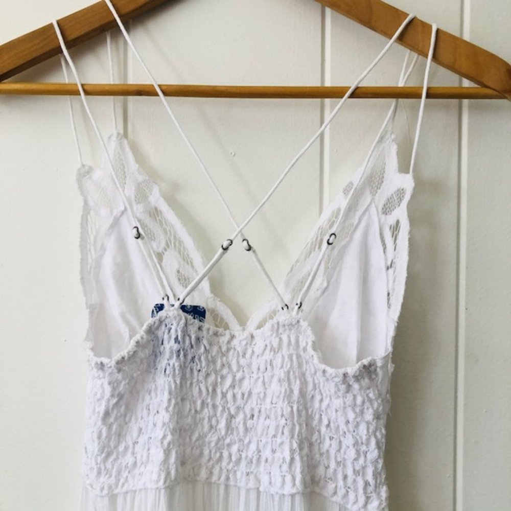 Free People Adella White Lace Mini Dress - Picture 9 of 11
